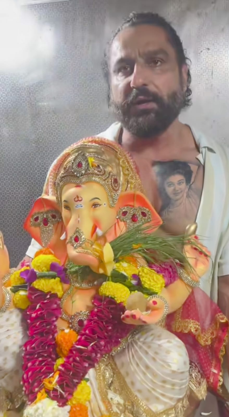 Parag Tyagi misses late wife Shefali Jariwala as Bappa visits their home this year