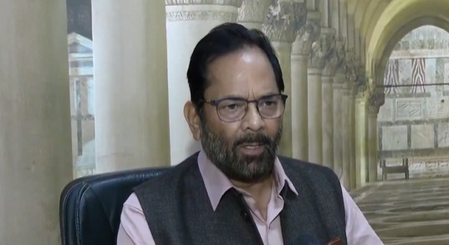 <div>Constitution in hand, abuse dictionary in pocket: BJP’s Naqvi slams Oppn for offensive language against PM Modi</div>