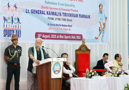 <div>Arunachal youth bringing glory to nation with extraordinary feats at national, int’l levels: Guv</div>