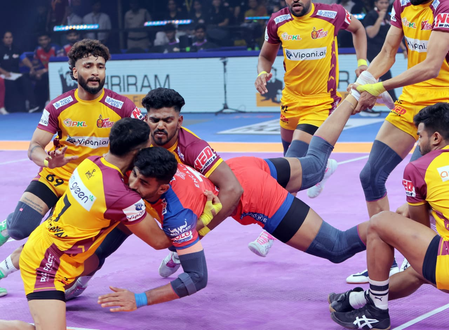 PKL Season 12: Sumit, Gagan Gowda shine as UP Yoddhas take down Telugu Titans 40-35 