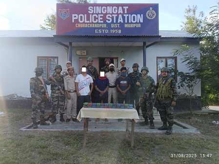 Manipur: Two Arambai Tenggol members, 3 militants held; huge cache of arms recovered