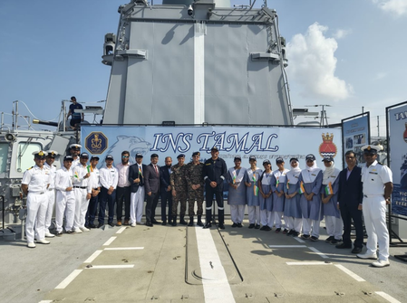 Indian Naval ships Tamal, Surat depart Jeddah after port call