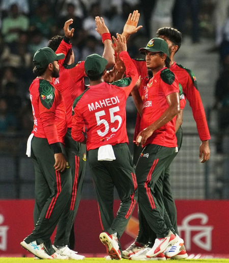 Nasum and Tanzid help Bangladesh seal series with nine-wicket victory over the Netherlands