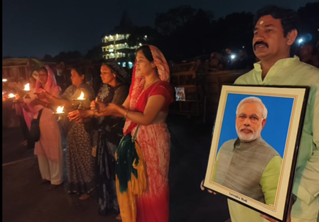 Devotees perform Ganga aarti in Prayagraj for PM Modi’s long life on eve of his 75th birthday