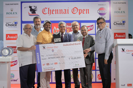 Chennai Open 2025: Thangaraja triumphs with a hard-fought 73 on final day