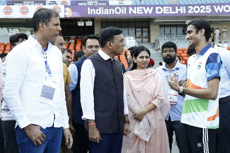 <div>World Para-Athletics C’ships: Sports Minister Dr. Mandaviya, MoS Raksha Khadse review final preparations at JLN Stadium</div>