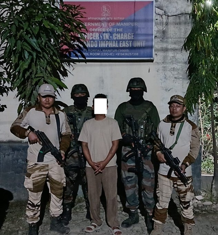 4 militants held, arms and ammunition recovered in Manipur