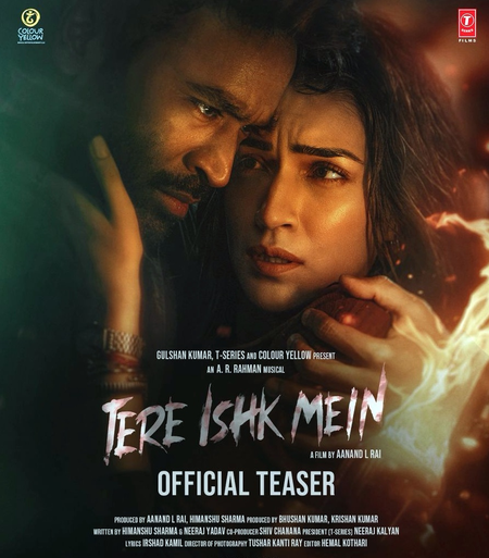 Kriti Sanon, Dhanush-starrer ‘Tere Ishk Mein’ teaser is full of passion, pain, relentless pursuit of love