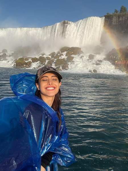 Nushrratt Bharuccha flaunts her carefree side, during her trip to the Niagara Falls