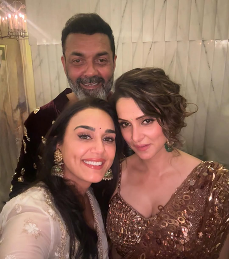 <div>Preity Zinta reveals she “third-wheeled” between Bobby Deol, wife Tanya on their honeymoon during “Soldier” shoot</div>