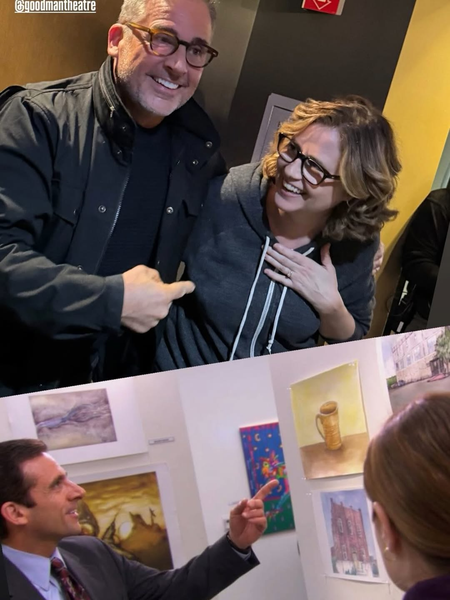 <div>Steve Carell and Jenna Fischer enjoy a mini ‘The Office’ reunion</div>