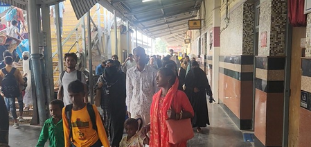 Bhagalpur Railway Station echoes with devotional songs as people rush home for Chhath Puja