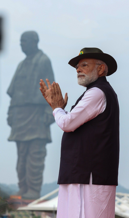 Statue of Unity, a tribute to Sardar Patel, built as result of mass movement, says PM Modi