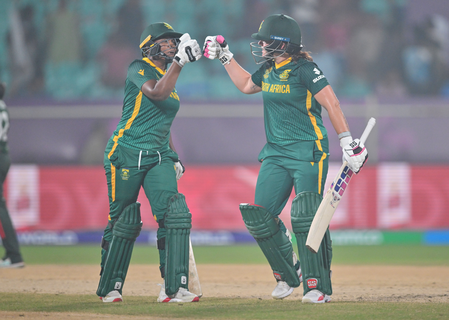 <div>Women’s World Cup: Nadine de Klerk guides Proteas to victory over Bangladesh in tense finish</div>