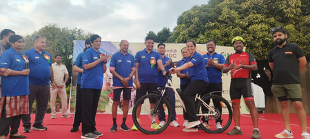 <div>Rashtrapati Nilayam conducts ‘Pedal for Planet’ to promote healthy living</div>