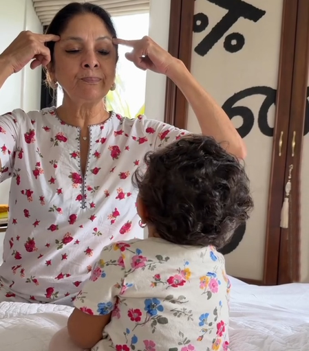 Masaba Gupta shares the simple joy of watching mom Neena Gupta teach Om chanting to granddaughter Matara