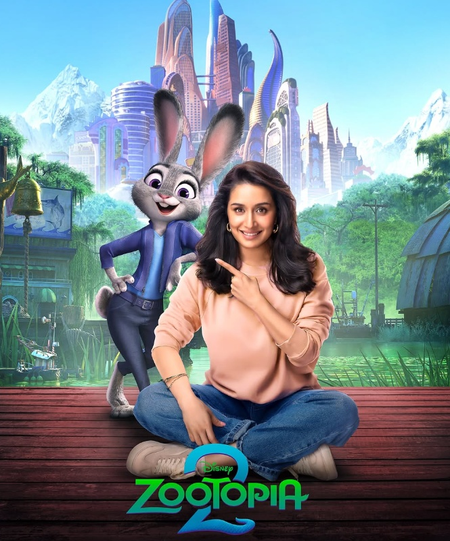 Shraddha Kapoor to voice Judy Hopps in the Hindi version of Zootopia 2