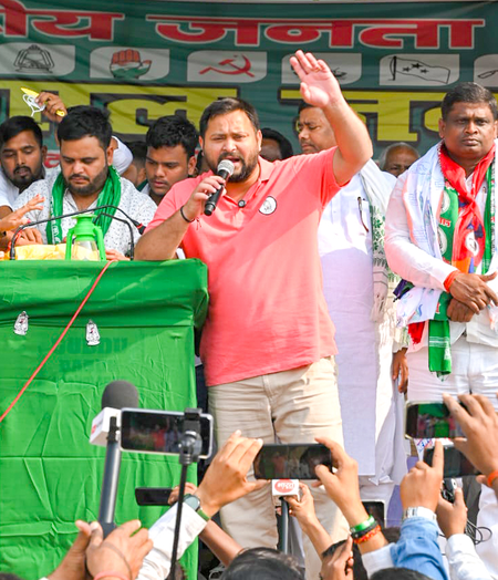 ECI not providing gender-wise data of Bihar’s first phase polling, alleges Tejashwi Yadav