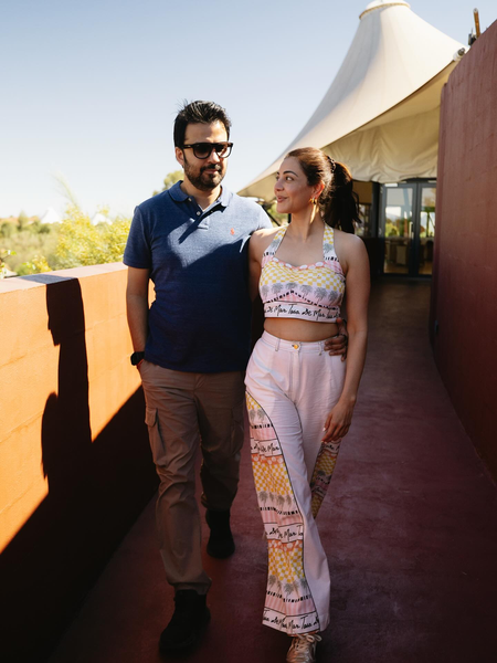 Kajal Aggarwal experiences a ‘magical moment’ at the Field of Light with husband Gautam Kitchlu