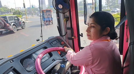 Women empowerment: Gujarat gets its first female driver behind wheel of BRTS bus