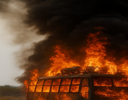 Rajasthan: Another sleeper bus catches fire after hitting high-tension line; woman injured