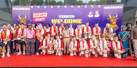 <div>Men’s Jr World Cup: Madurai lays out red carpet for Malaysia, Egypt, Namibia, England, South Africa; New Zealand reach Chennai</div>
