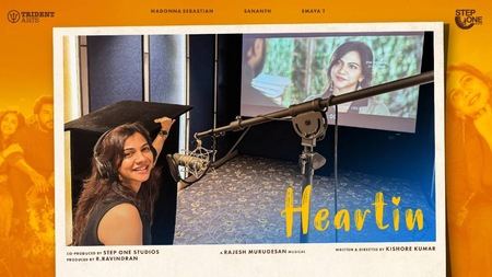 <div>Madonna Sebastian completes dubbing for her film ‘Heartin’</div>