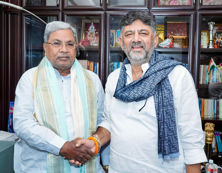 Shivakumar congratulates Siddaramaiah as he is set to equal record as Karnataka’s longest-serving CM