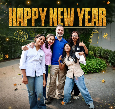 <div>Kharge, Rahul, Priyanka extend New Year’s greetings, pray for happiness, prosperity</div>