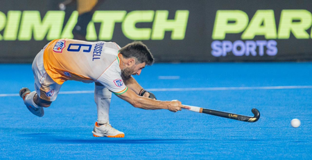 <div>Men’s HIL: Kane Russell’s hat-trick powers HIL GC to dramatic 3-2 win over SG Pipers in thriller</div>