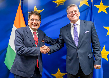 Piyush Goyal upbeat over trade talks with EU
