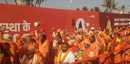 <div>‘Mini Kumbh Mela’: Over 500 holy men take part in ‘Damru Rally’ in Somnath</div>
