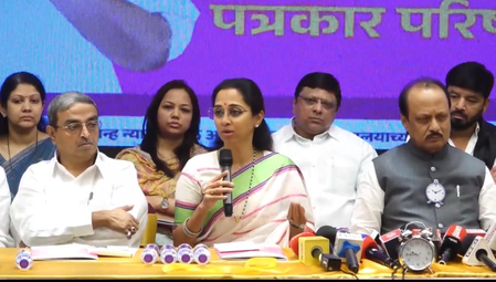 Ajit Pawar, Supriya Sule bury hatchet for now; share political stage to release manifesto for developed Pune