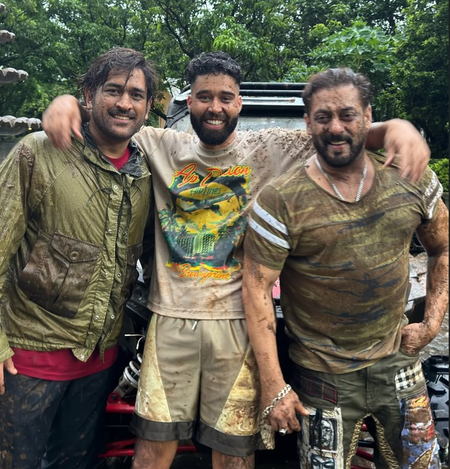 Salman Khan, MS Dhoni take on a muddy adventure with AP Dhillon