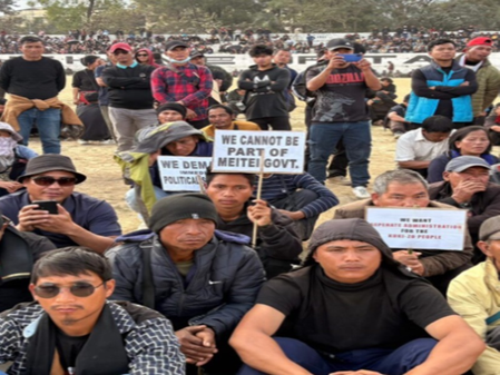 Thousands of Kuki-Zo tribals hold rally in Manipur, demand political solution