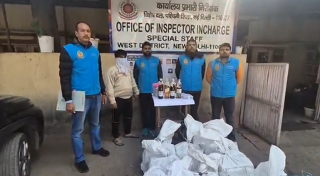 Delhi Police busts illegal mixing unit of high-end branded liquor; one arrested