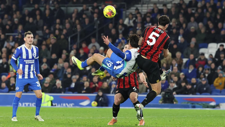 <div>Kostoulas’s stoppage time stunner helps Brighton hold Bournemouth</div>