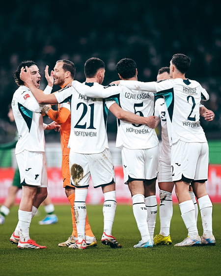 Hoffenheim maintains perfect 2026 start despite red card in Bremen