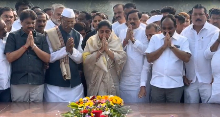 Maha Dy CM Sunetra Pawar follows Ajit Pawar’s legacy; visits Yashwantrao Chavan’s memorial