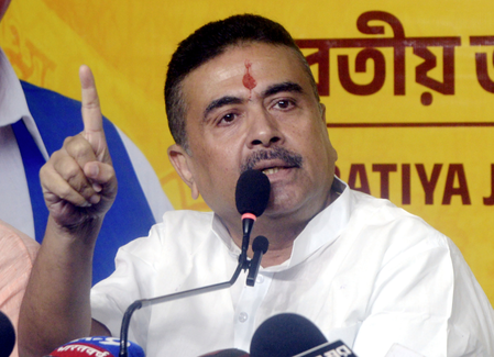 Bengal LoP Adhikari alleges filling up of protected East Kolkata wetlands by Trinamool-backed land mafias