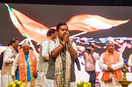 Parties which begin and end with themselves can never lead nation to prosperity: Nabin on first visit to home state Bihar 