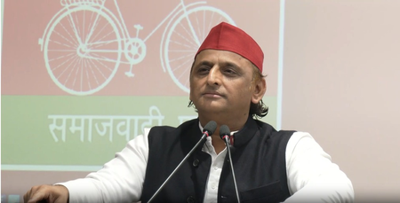<div>Akhilesh terms UP Budget ‘farewell’ exercise, says BJP’s exit certain</div>