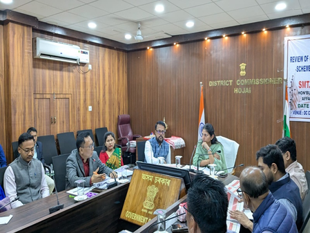 <div>MoS Raksha Khadse reviews Central schemes in Assam’s Hojai</div>