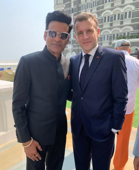 Manoj Bajpayee meets French President Emmanuel Macron, praises his clarity and depth around cinema