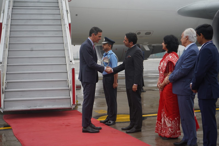 Spain, Mauritius, Seychelles leaders arrive in Delhi to attend AI Impact Summit