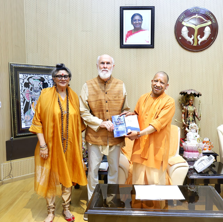 US vedic scholar David Frawley meets CM Yogi Adityanath, lauds his governance
