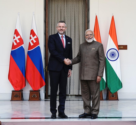 Historic milestone for bilateral ties: Slovakia President after meeting PM Modi