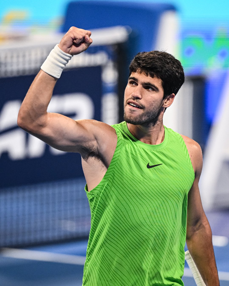 Alcaraz brushes past Rublev, Fils beats Mensik in Doha to set-up final date