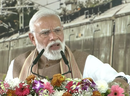 PM Modi bashes Cong over shirtless protest, thanks INDIA bloc allies for criticising the act