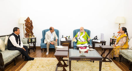 Manipur CM meets HM Amit Shah, discusses IDP rehabilitation and peace process